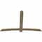 Ekena Millwork Bellingham Rough Sawn Timber Gable Bracket, Douglas Fir, 84"W x 56"H x 2"D x 6"F, 16/12 Pitch GBW084X56X0206BEL00RDF - alternate 5